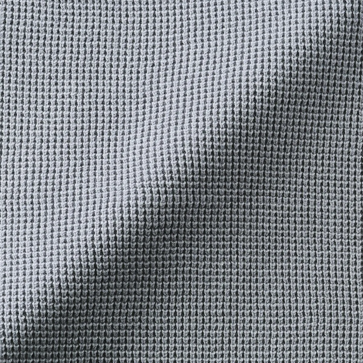 Pull à col ras du cou en tricot gaufré de coton mélangé pour homme