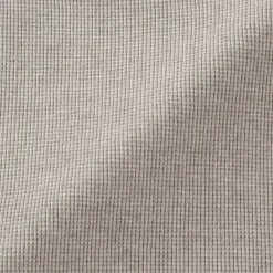 Pull à col rond en coton biologique tricoté gaufré pour femme