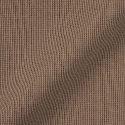 Pull à col rond en coton biologique tricoté gaufré pour femme