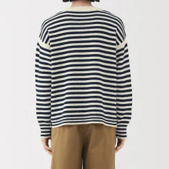 Pull à col rond en laine des Andes à grosses mailles pour homme