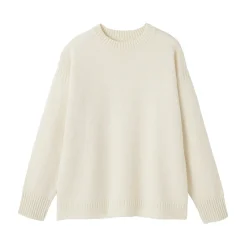 Pull à col rond en laine des Andes à grosses mailles pour homme