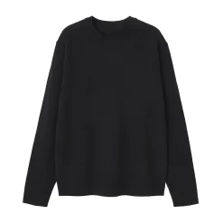 Pull à col rond en laine tricot moyen pour homme