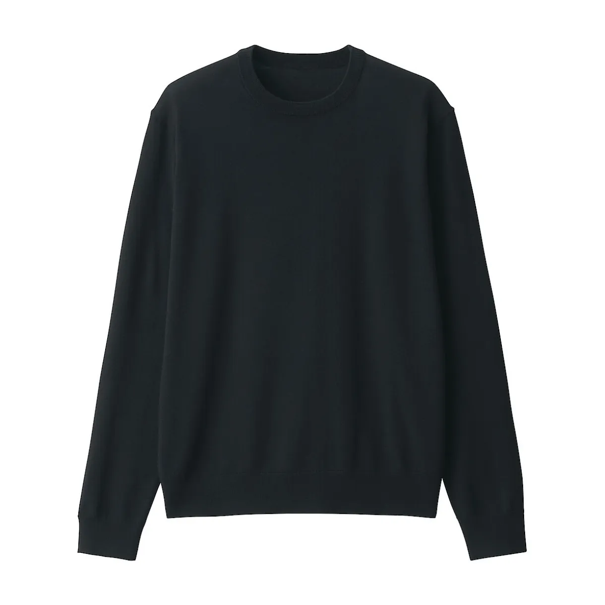 Pull à col rond en laine tricot fin pour homme