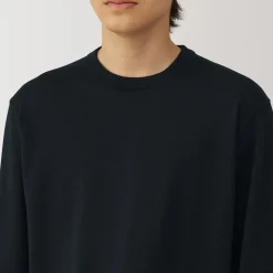 Pull à col rond en laine tricot fin pour homme
