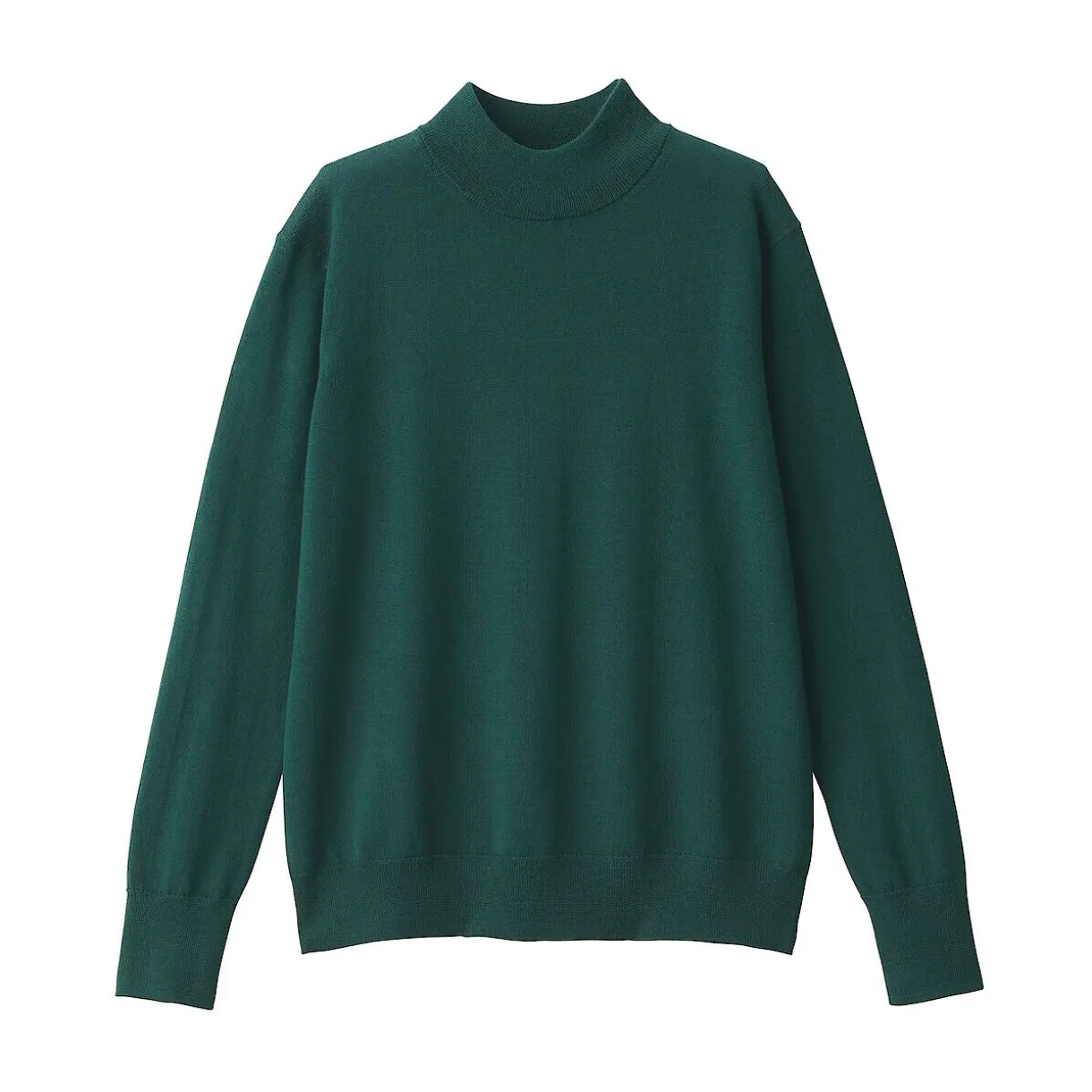 Pull col montant en laine à fine maille femme