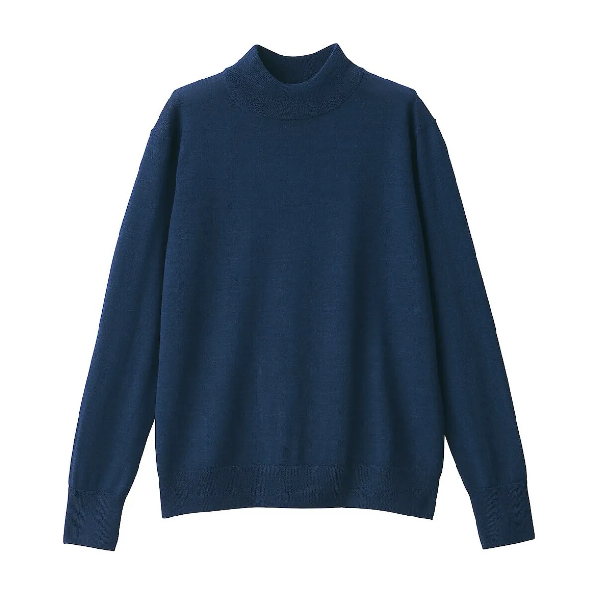 Pull col montant en laine à fine maille femme