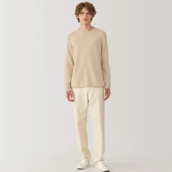 Pull col rond en cachemire pour homme