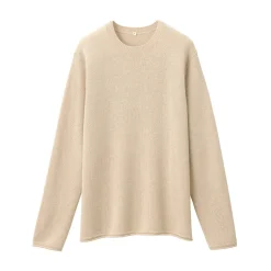 Pull col rond en cachemire pour homme