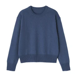 Pull col rond en tricot de laine moyen femme