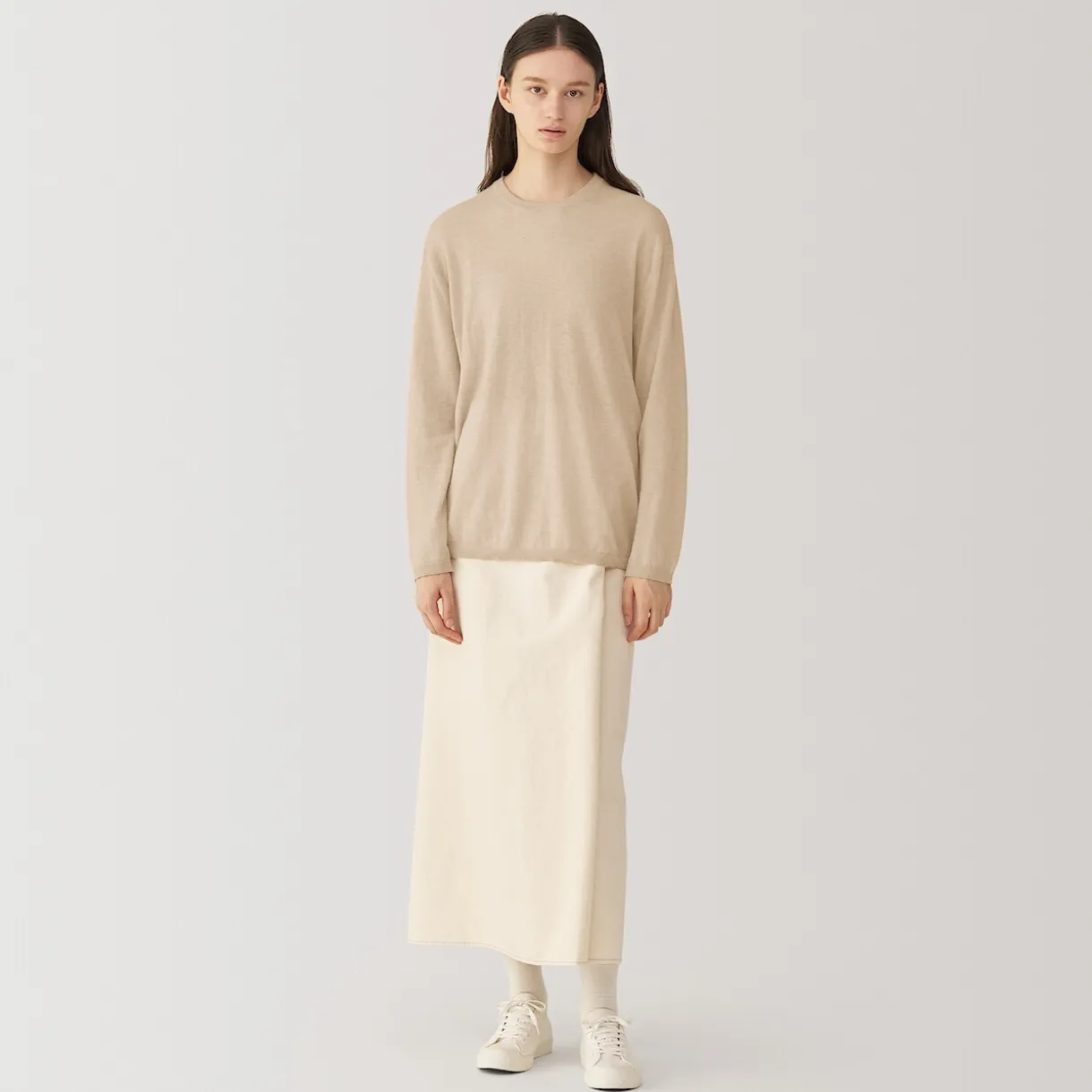 Pull en cachemire non teint femme