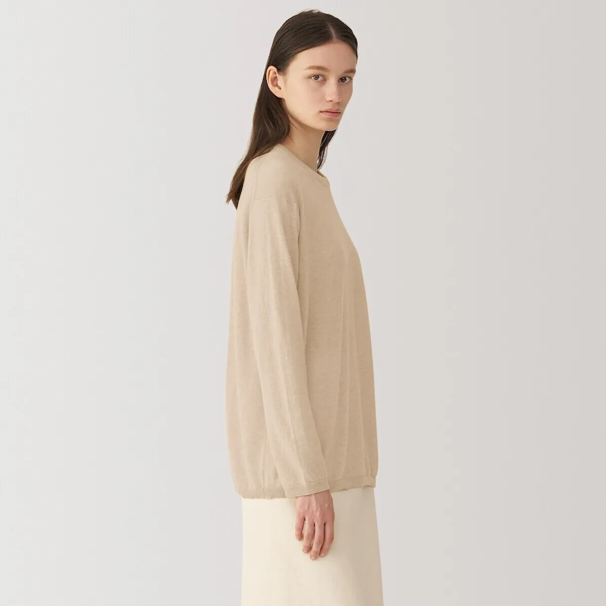 Pull en cachemire non teint femme