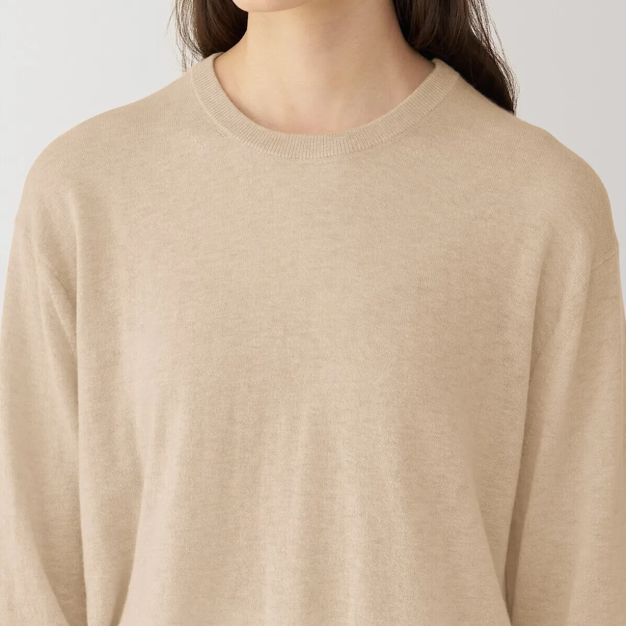 Pull en cachemire non teint femme