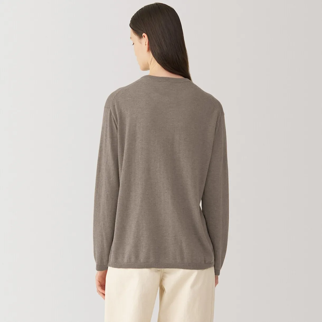 Pull en cachemire non teint femme
