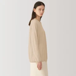 Pull en cachemire non teint femme