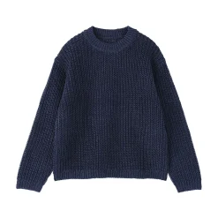 Pull en coton biologique à grosses mailles et torsadé pour homme