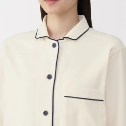 Pyjama en flanelle sans couture latérale pour femme