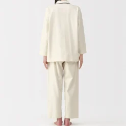 Pyjama en flanelle sans couture latérale pour femme