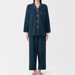 Pyjama en flanelle sans couture latérale pour femme