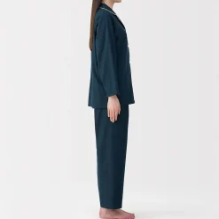 Pyjama en flanelle sans couture latérale pour femme