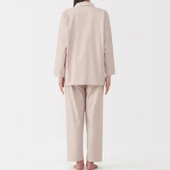 Pyjama en flanelle sans couture latérale pour femme