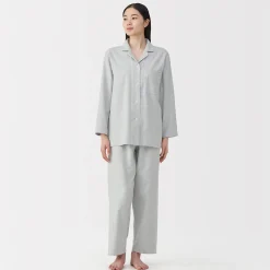 Pyjama en flanelle sans couture latérale pour femme