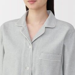 Pyjama en flanelle sans couture latérale pour femme