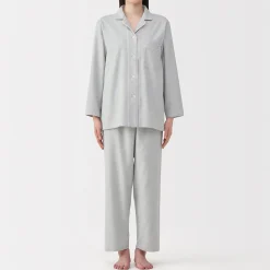 Pyjama en flanelle sans couture latérale pour femme