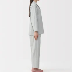 Pyjama en flanelle sans couture latérale pour femme
