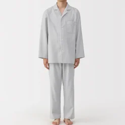 Pyjama en flanelle sans couture latérale pour homme