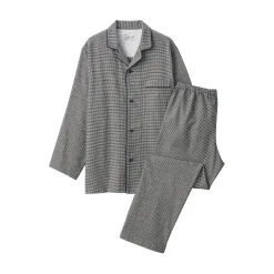Pyjama en flanelle sans couture latérale pour homme