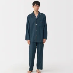 Pyjama en flanelle sans couture latérale pour homme