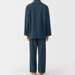 Pyjama en flanelle sans couture latérale pour homme
