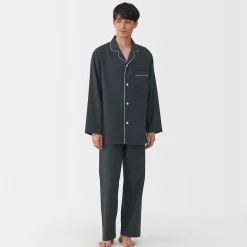 Pyjama en flanelle sans couture latérale pour homme