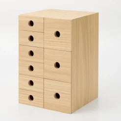 Rangement en bois 3 tiroirs