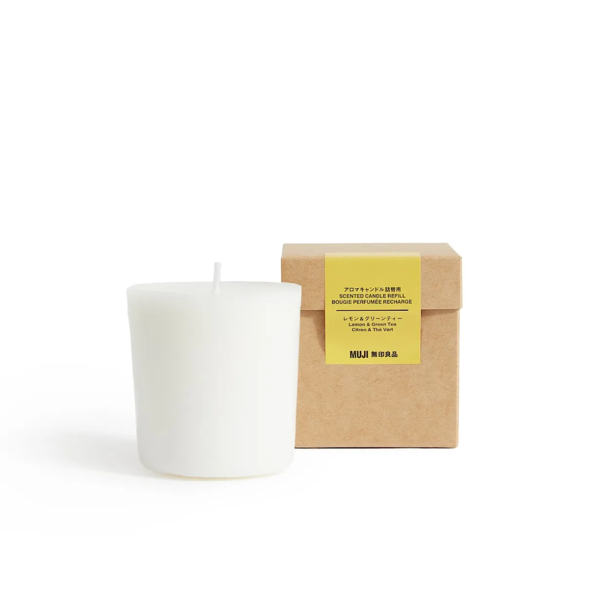 Recharge Bougie 1 mèche citron et thé vert
