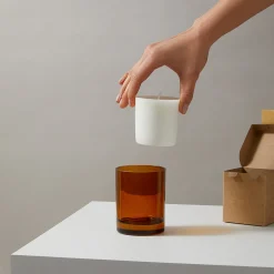 Recharge Bougie 1 mèche pivoine et rose