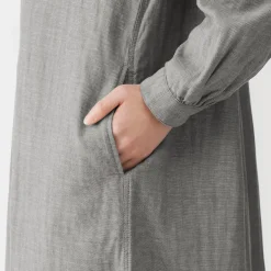 Robe en double gaze en mélange de kapok pour femme