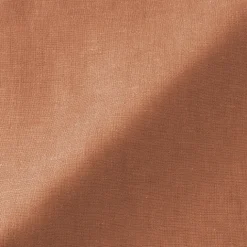 Robe-chemise à col officier en lin lavé pour femme