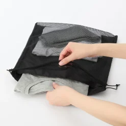 Sac à cordon en maille - Grand modèle