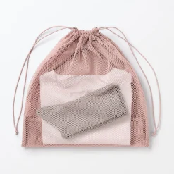 Sac à cordon en maille - Grand modèle