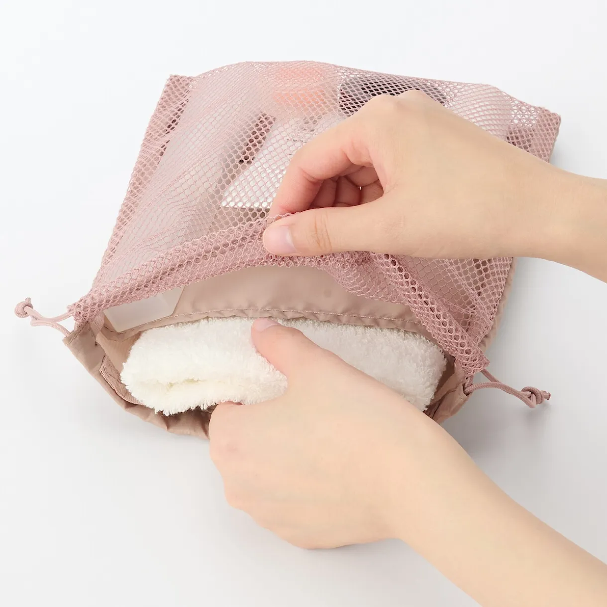 Sac à cordon en maille - Petit modèle