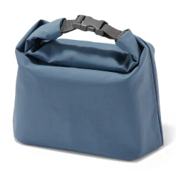 Sac à lunch isotherme à fermeture à enroulement - Grand format - Bleu fumé