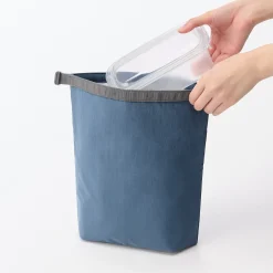 Sac à lunch isotherme à fermeture à enroulement - Grand format - Bleu fumé