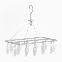 Séchoir rectangulaire en aluminium ‐ 16 pinces