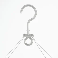 Séchoir rectangulaire en aluminium ‐ 16 pinces