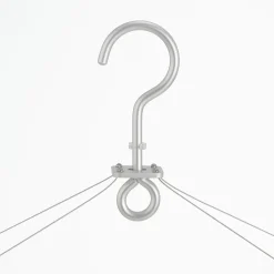 Séchoir rectangulaire pliable en aluminium ‐ 26 pinces