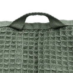 Serviette de bain gaufrée en velours de coton bio