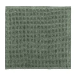 Serviette gaufrée pour le visage en velours de coton bio
