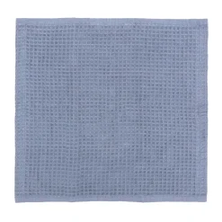 Serviette gaufrée pour le visage en velours de coton bio
