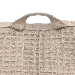 Serviette gaufrée pour le visage en velours de coton bio